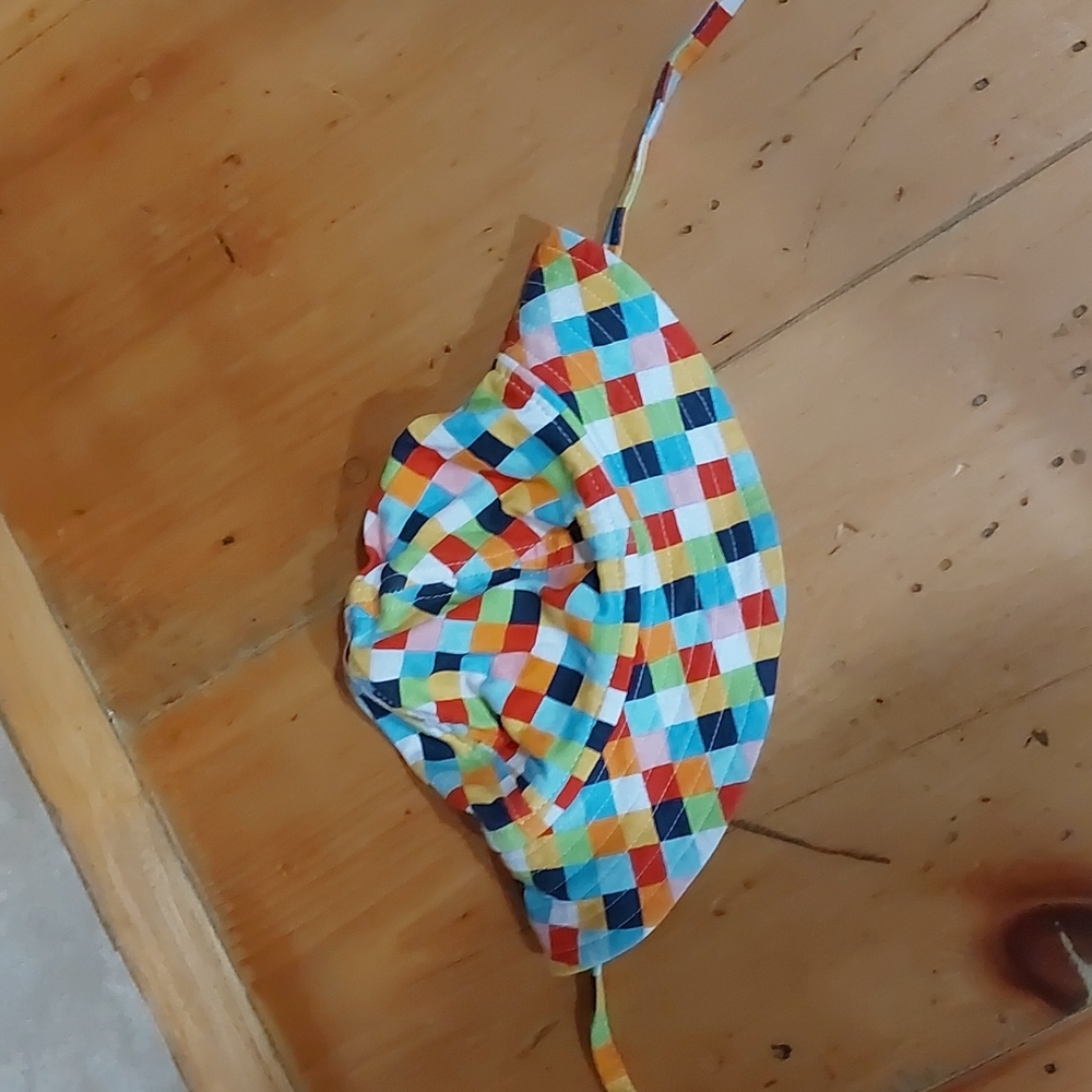 Square patch sun hat